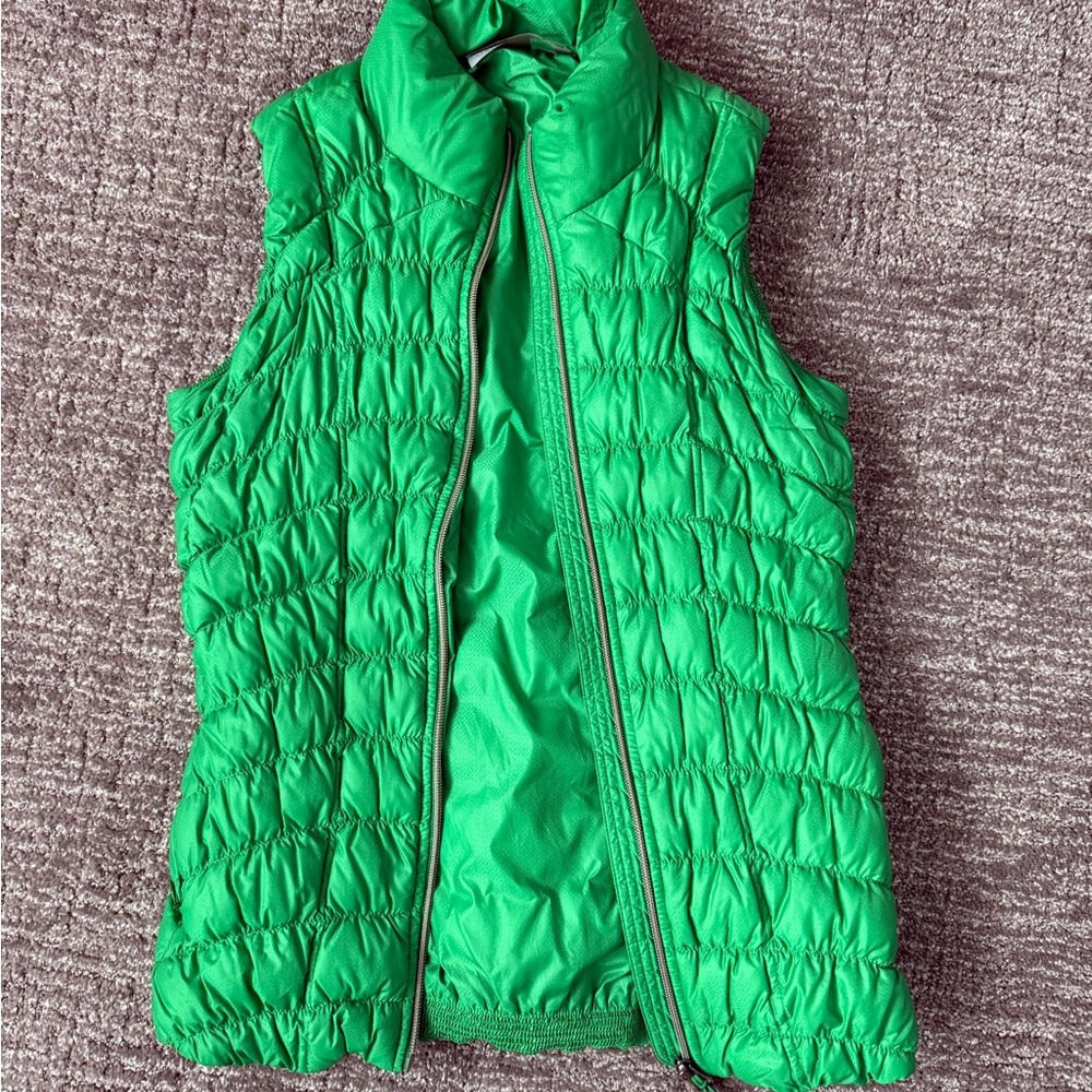 Athleta Green Quilted Vest